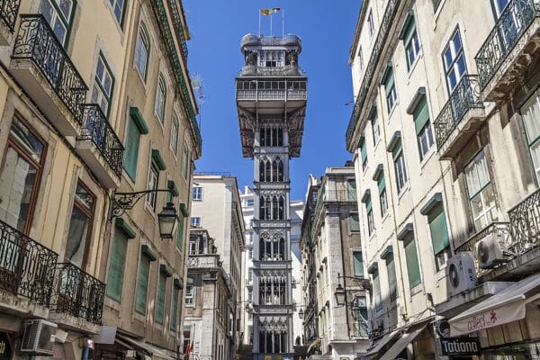 Lisszabon - Santa Justa felvonó